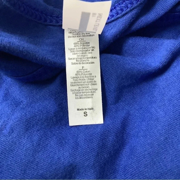 Next Level Size Small Fitted Blue Racerback Tank Top. New without Tag - Picture 4 of 4